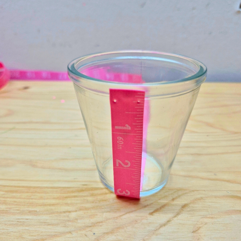 Clear Glass Stackable Cups Set Of 16 - Picture 5 of 5